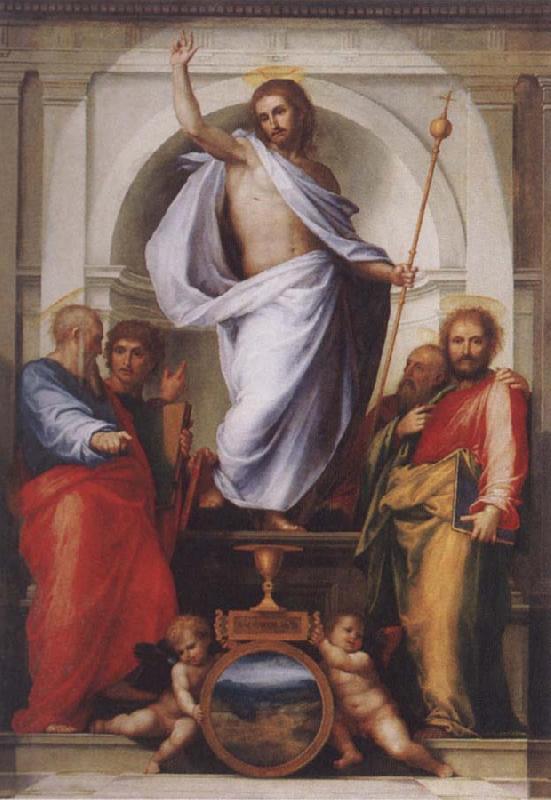 BARTOLOMEO, Fra Christ with the Four Evangelists oil painting picture